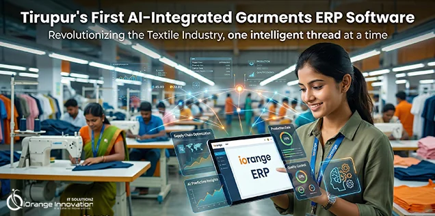 AI-integrated garments ERP software in a Tiruppur textile factory
