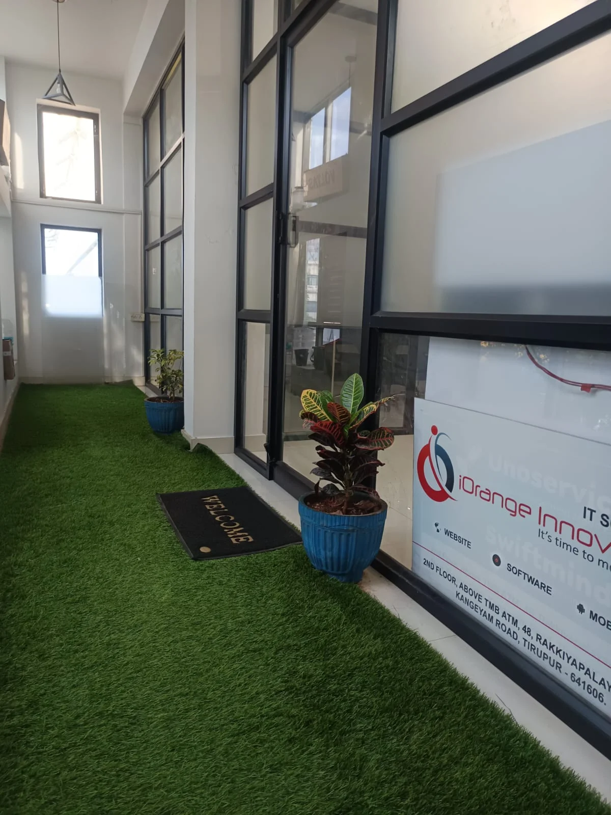 iOrange Innovation office entry and reception view