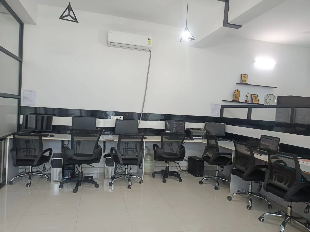 iOrange Innovation office hall and meeting space in Tiruppur