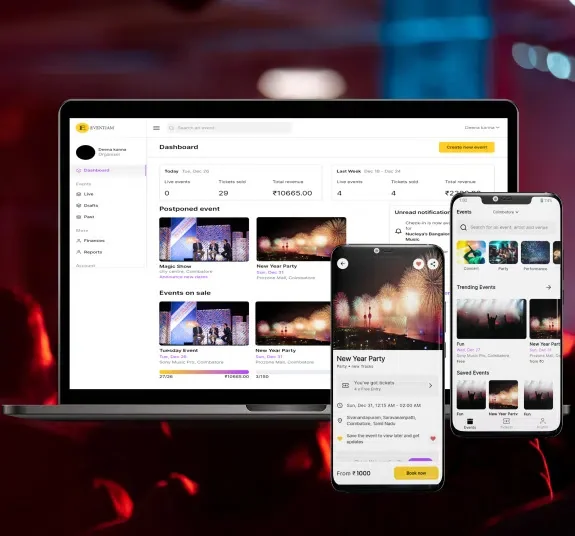 Event website design and development project preview