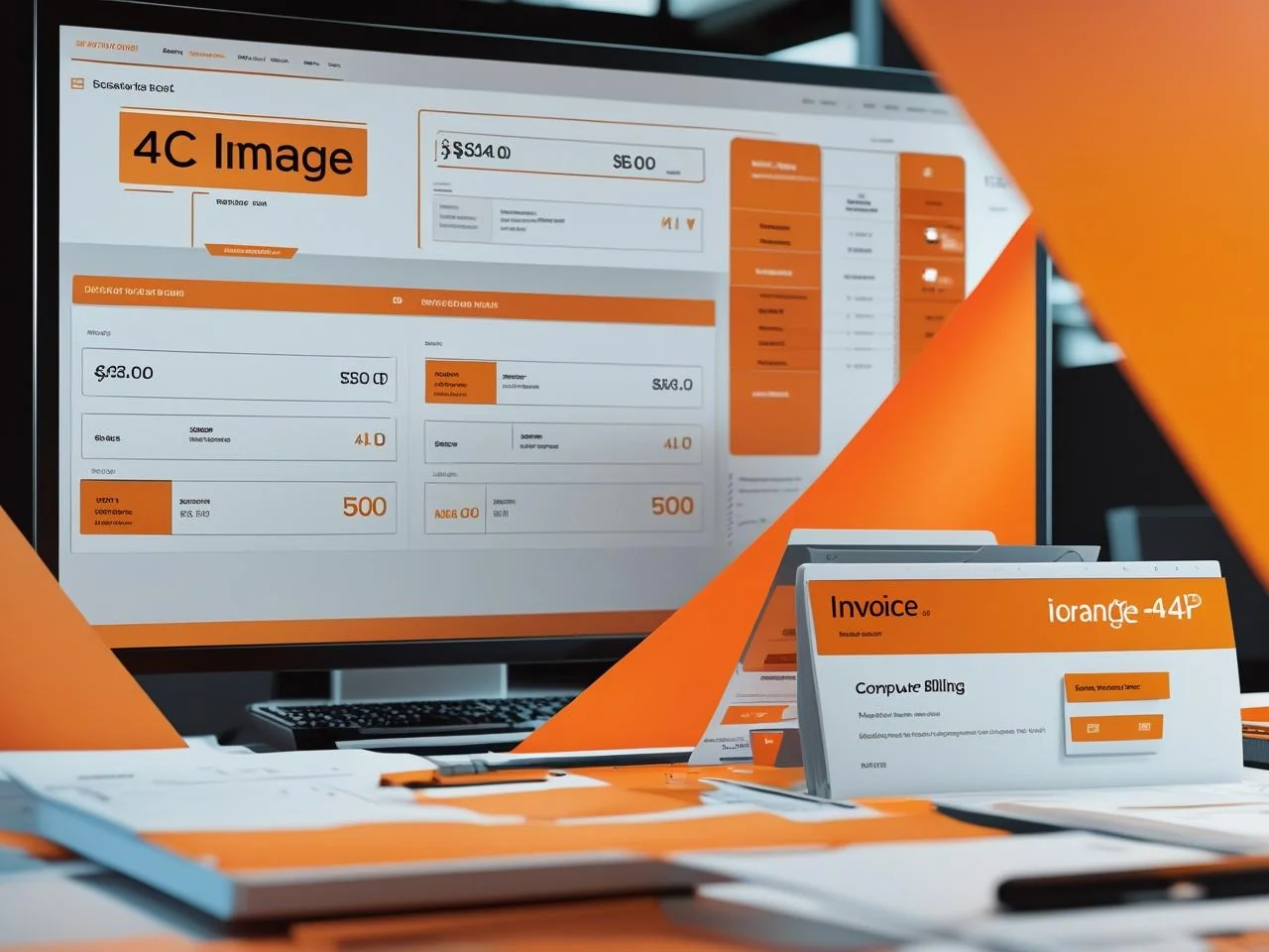 Billing software interface for invoicing and business reports