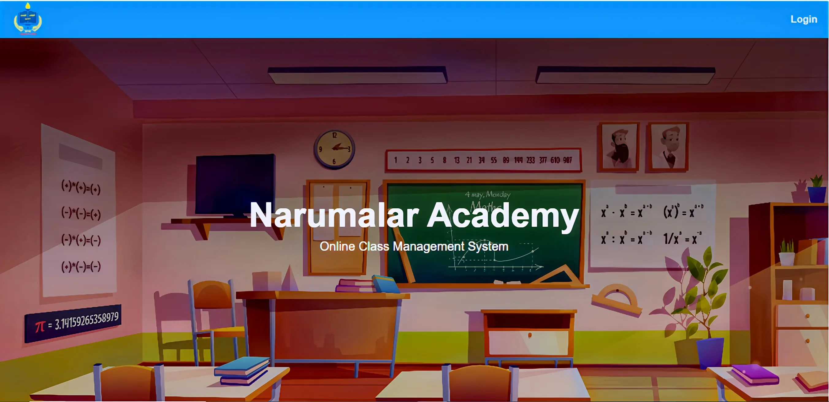 Narumalar Academy mobile application preview