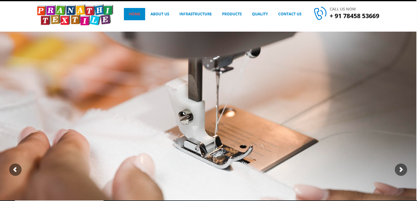 Pranathi Textile mobile-friendly digital platform preview