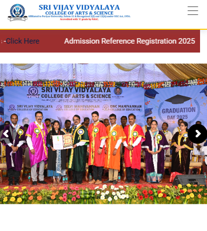 Vijay Vidhyalaya school website project preview