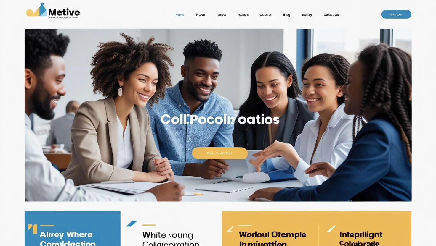 Metive WordPress website design preview