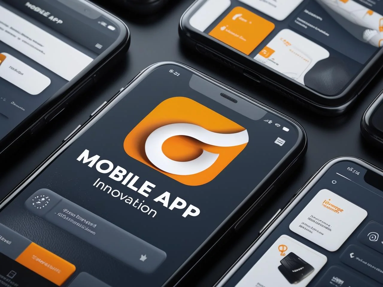 Mobile app UI screens for business application development