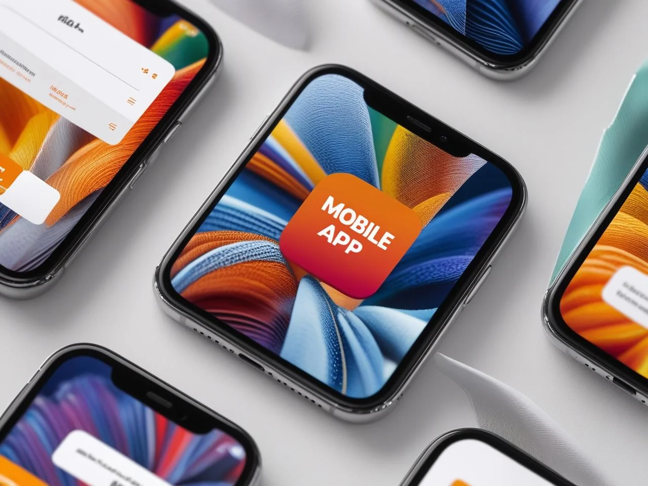 Smartphone app interface and user experience design preview