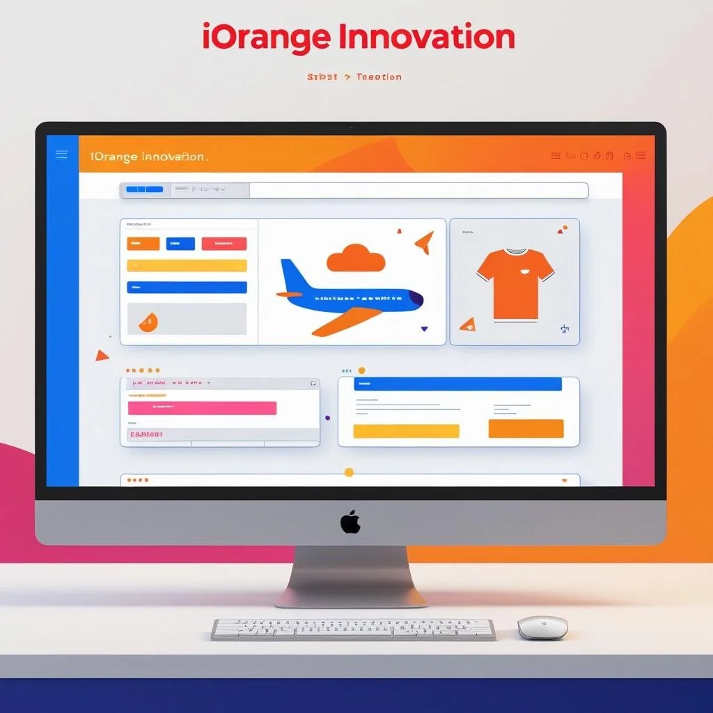 Website UI design preview for responsive business pages